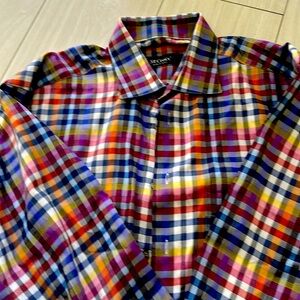 Sport long sleeve shirt . Multi color, designer St. Croix. Like new, worn once.